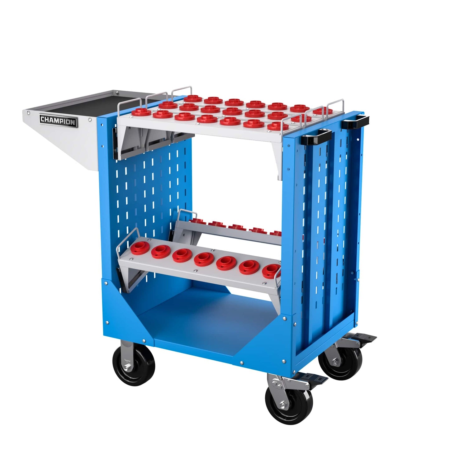 Champion Tool Storage NCTC30-BB CNC Transport Cart NCTC30 | 40"W x 36-3/4"H x 20-1/4"D, Bright Blue