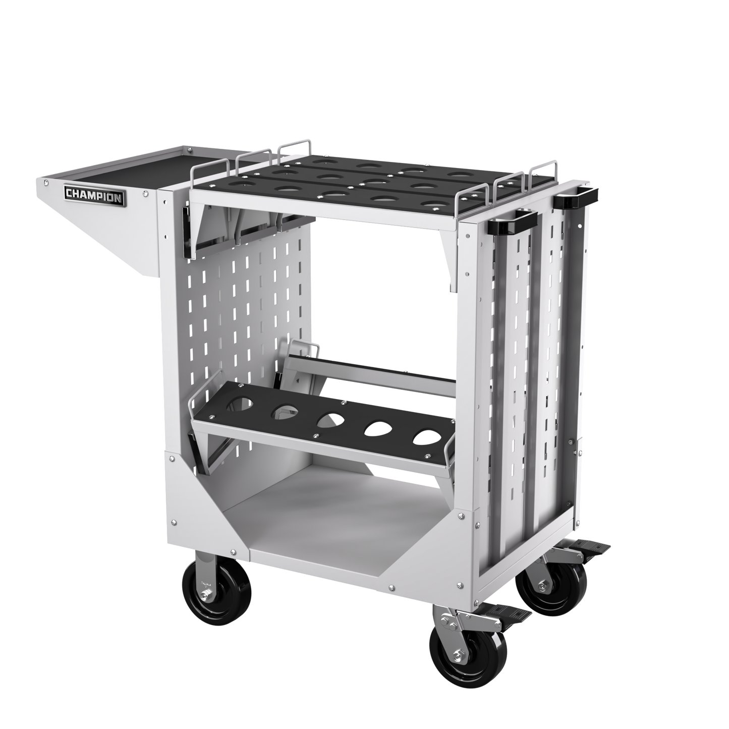 Champion Tool Storage NCTCC8-LG CNC Transport Cart NCTCC8 | 40"W x 36-3/4"H x 20-1/4"D, Light Gray