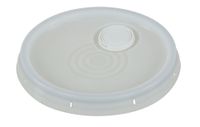 Vestil LID-54-PWST Spout Top with Tear Tab for Sizes 3-1/2, 5 and 6 Gal, White