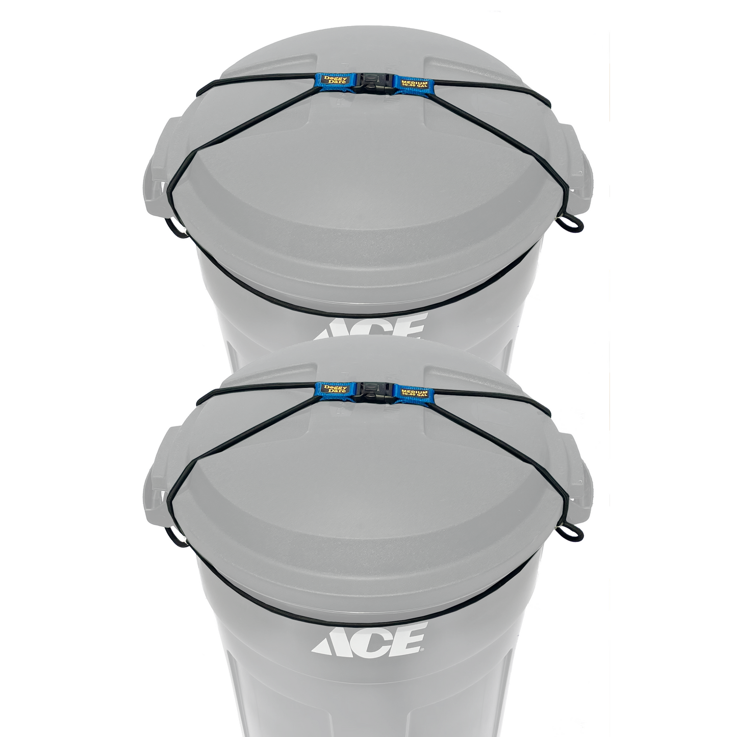 Paradise Clay PSH201 (2-PACK) Doggy Dare TRASH CAN LOCK fits 30-40 Gallon Trash cans (MEDIUM)