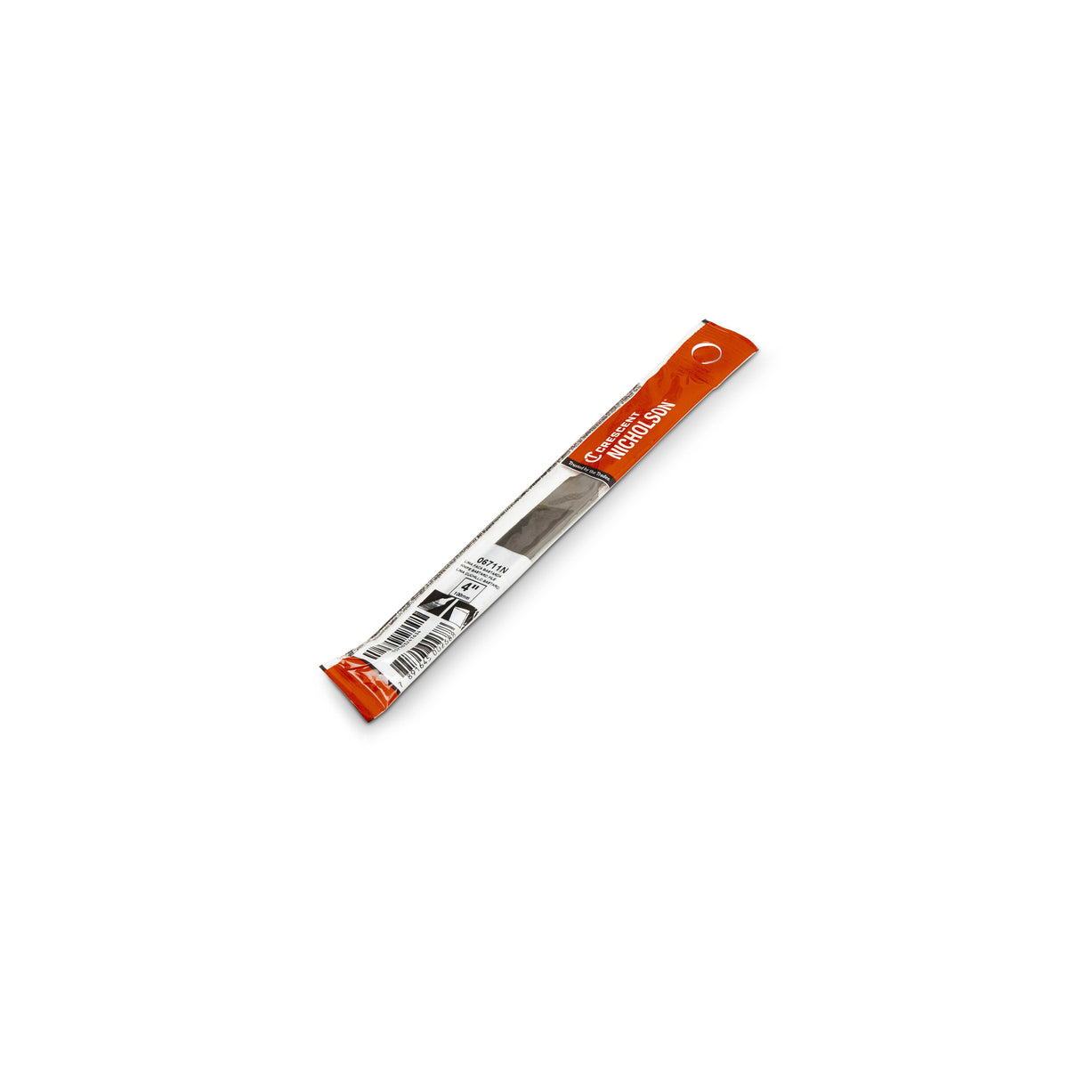 Nicholson 06711N 4" Knife Double/Single Cut Bastard File with Safe Back