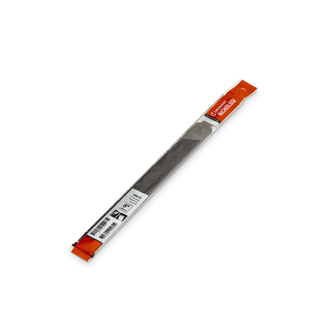 Nicholson 06961N 8" Knife Double/Single Cut Smooth File with Safe Back