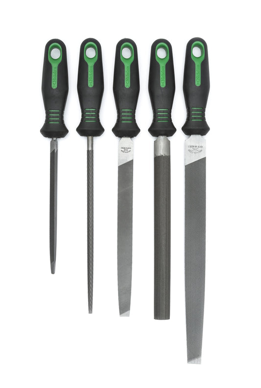 Nicholson 22150HIN 5 Piece 6", 8" & 10" Anniversary File Set with Ergonomic Handles
