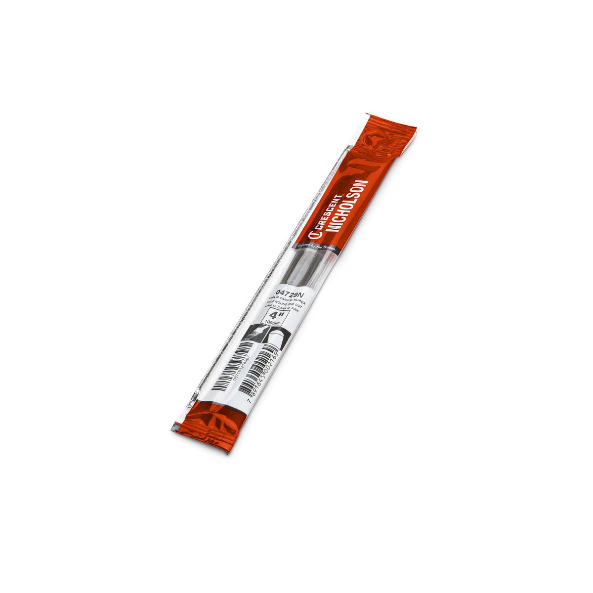 Nicholson 04762N 4" Half Round Double Cut Smooth File - Boxed