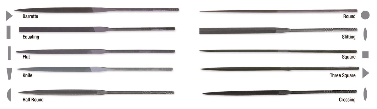 Nicholson T37053 4" 0 Cut Round Needle File