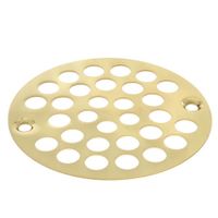 Jones Stephens C60810 4" Polished Brass (PVD) Round Coverall Strainer