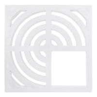 Jones Stephens S59011 PVC Three-Quarters Top Grate for Floor Sink