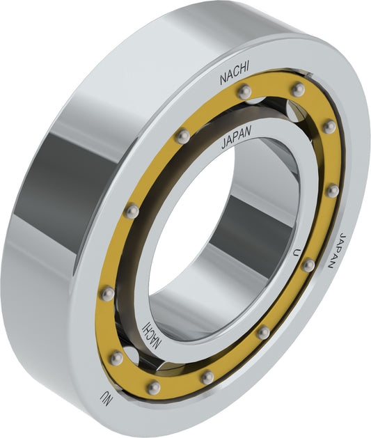 Nachi America NU210MC3 Cylindrical Roller Bearing - Single Row With Brass Cage