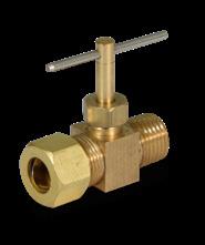 Everflow NV68-3814-NL  3/8 OD COMP X 1/4 MIP STRAIGHT NEEDLE VALVE LEAD FREE