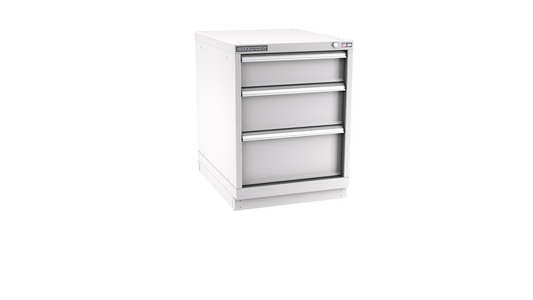 Champion Tool Storage NW1200-0301-ILC-FTB-LG 3-Drawer Standard Depth Modular Cabinet NW0301 | 22-3/16"W x 29-7/8"H x 28-1/2"D, Light Gray