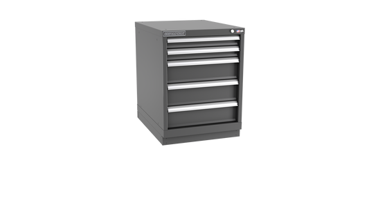 Champion Tool Storage NW1200-0501-ILC-FTB-DG 5-Drawer Standard Depth Modular Cabinet NW0501 | 22-3/16"W x 29-7/8"H x 28-1/2"D, Dark Gray