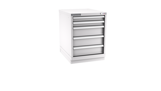 Champion Tool Storage NW1200-0501-ILC-FTB-LG 5-Drawer Standard Depth Modular Cabinet NW0501 | 22-3/16"W x 29-7/8"H x 28-1/2"D, Light Gray