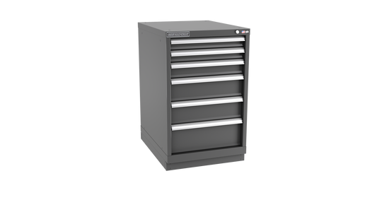 Champion Tool Storage NW1500-0602-ILC-FTB-DG 6-Drawer Standard Depth Modular Cabinet NW0602 | 22-3/16"W x 35-7/8"H x 28-1/2"D, Dark Gray