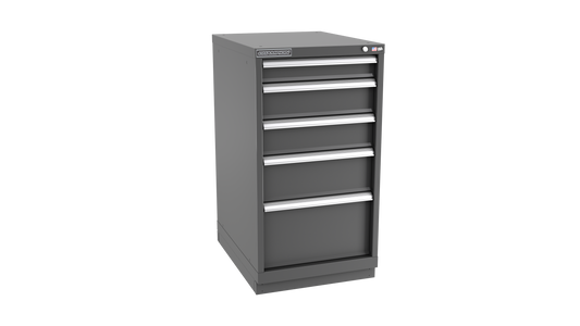 Champion Tool Storage NW1800-0501-ILC-FTB-DG 5-Drawer Standard Depth Modular Cabinet NW0501 | 22-3/16"W x 41-3/4"H x 28-1/2"D, Dark Gray