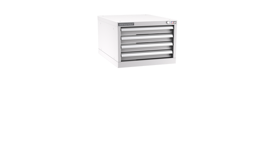 Champion Tool Storage NW600-0401-ILC-LG 4-Drawer Standard Depth Modular Cabinet NW0401 | 22-3/16"W x 15-3/4"H x 28-1/2"D, Light Gray