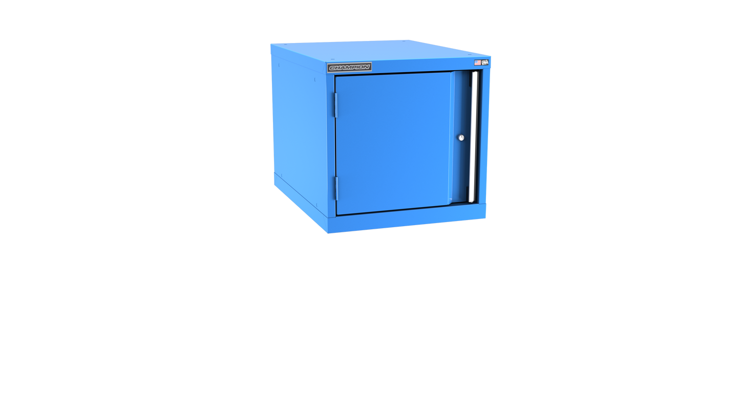 Champion Tool Storage NW900-FDIL-BB 1-Door Standard Depth Modular Cabinet NW900 | 22-3/16"W x 21-5/8"H x 28-1/2"D, Bright Blue
