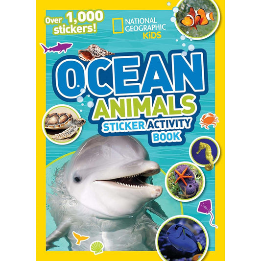 Paradise Clay PGN452 National Geographic Kids Ocean Animals Sticker Activity Book - Book
