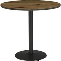KFI KFI30R917SL38LN 30" Round Vintage Wood Bistro Table