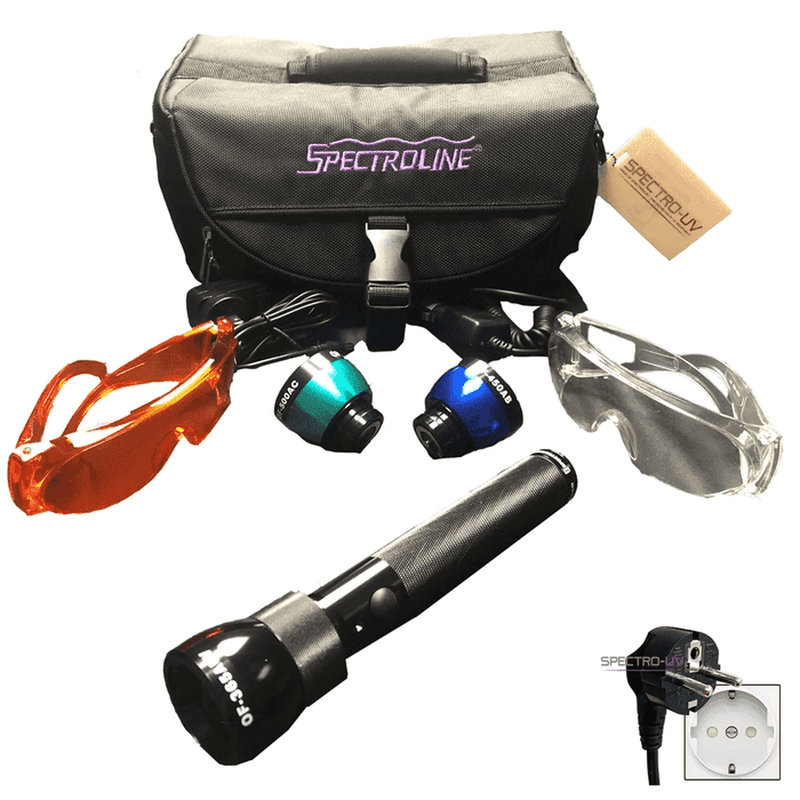 Spectro-UV OFK-500A OptiMax™ Multi-Lite™ LED Forensic Alternate Light Source (ALS) Inspection Field Kit