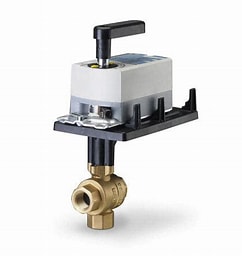 Siemens 171G-10312 2W 1", 10CV BALL VALVE ASSY, CHROME-PLAT BRASS BALL & BRASS STEM, 0-10V, NO, SR