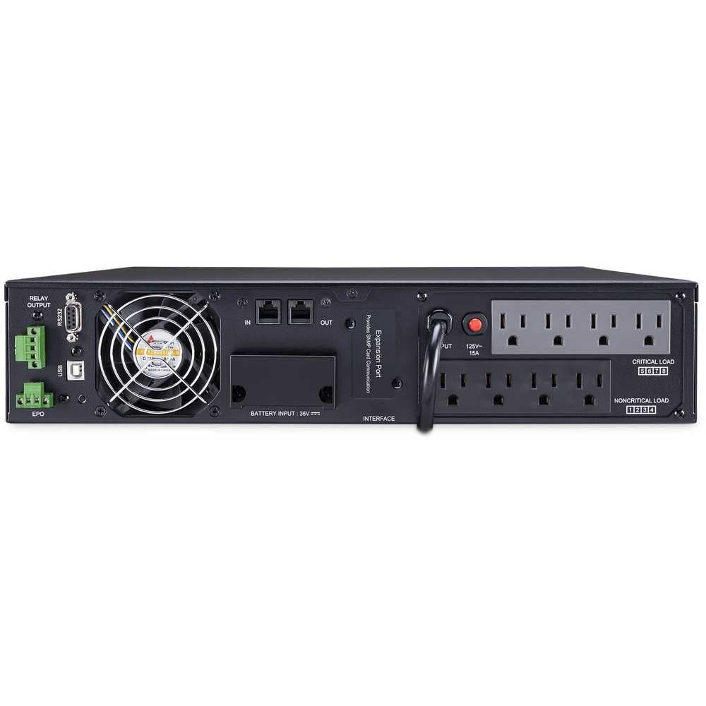 CyberPower OL1500RTXL2U Smart App Online UPS Systems - 1500VA/1350W, 100 - 125 VAC, NEMA 5-15P, 2U, Rack / Tower, Sine Wave, 8 Outlets, LCD, PowerPanel® Business, $400000 CEG, 3YR Warranty