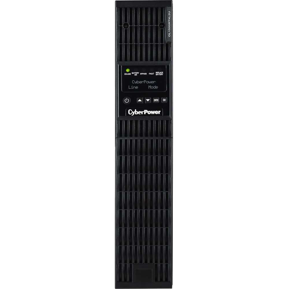 CyberPower OL1500RTXL2U Smart App Online UPS Systems - 1500VA/1350W, 100 - 125 VAC, NEMA 5-15P, 2U, Rack / Tower, Sine Wave, 8 Outlets, LCD, PowerPanel® Business, $400000 CEG, 3YR Warranty