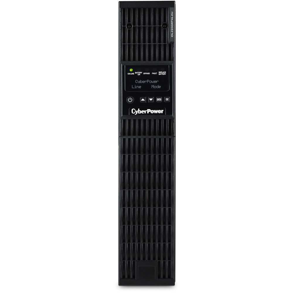 CyberPower OL2200RTXL2UN Smart App Online UPS Systems - 2200VA/1800W, 100 - 125 VAC, NEMA 5-20P, 2U, Rack / Tower, Sine Wave, 7 Outlets, LCD, PowerPanel® Business, $400000 CEG, 3YR Warranty