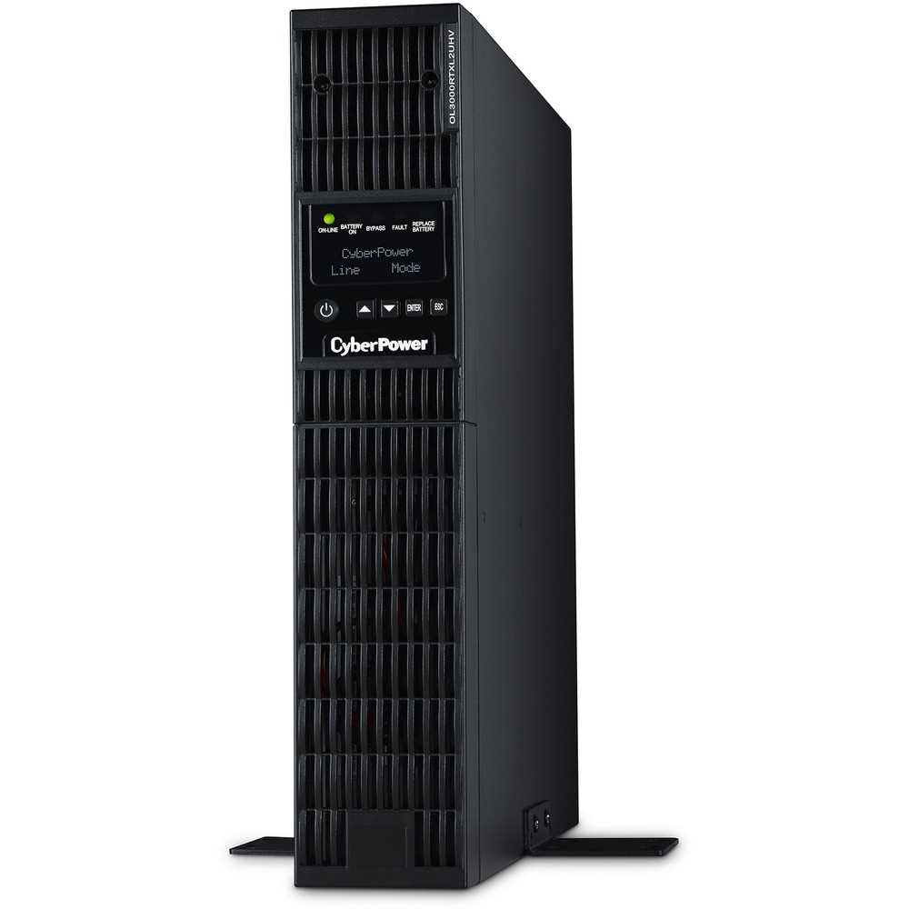 CyberPower OL3000RTXL2UHVN Smart App Online UPS Systems - 3000VA/2700W, 200 - 240 VAC, NEMA L6-20P, 2U, Rack / Tower, Sine Wave, 3 Outlets, LCD, PowerPanel® Business, $400000 CEG, 3YR Warranty