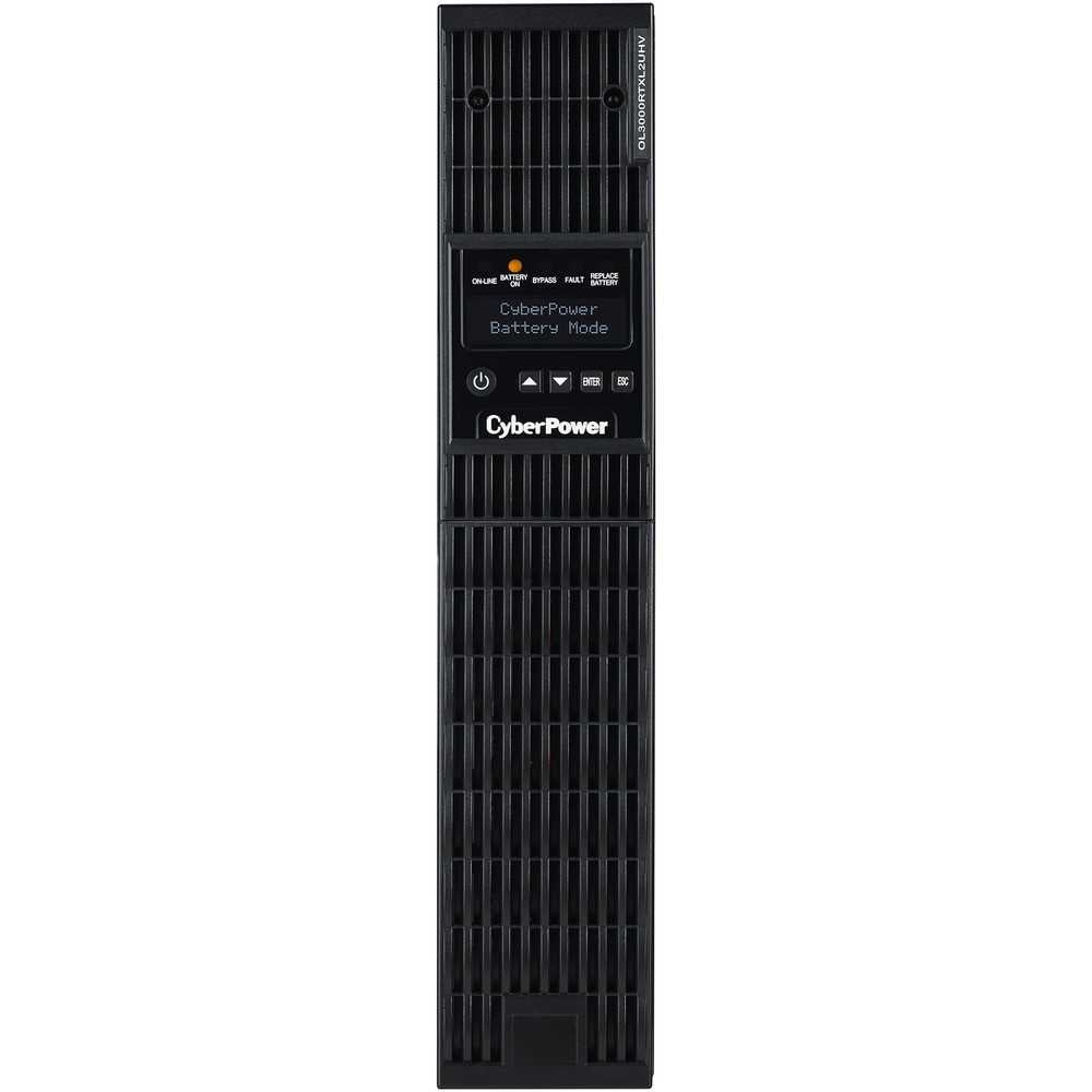 CyberPower OL3000RTXL2UHVN Smart App Online UPS Systems - 3000VA/2700W, 200 - 240 VAC, NEMA L6-20P, 2U, Rack / Tower, Sine Wave, 3 Outlets, LCD, PowerPanel® Business, $400000 CEG, 3YR Warranty