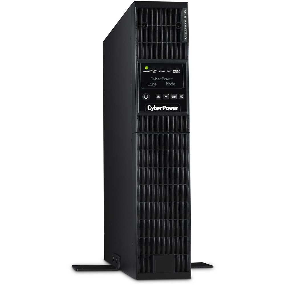 CyberPower OL3000RTXL2UHVN Smart App Online UPS Systems - 3000VA/2700W, 200 - 240 VAC, NEMA L6-20P, 2U, Rack / Tower, Sine Wave, 3 Outlets, LCD, PowerPanel® Business, $400000 CEG, 3YR Warranty