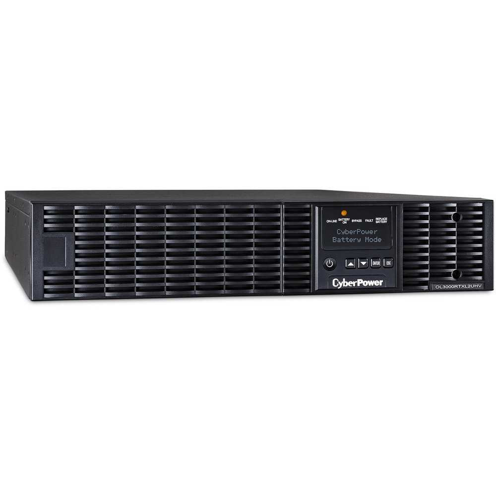 CyberPower OL3000RTXL2UHVN Smart App Online UPS Systems - 3000VA/2700W, 200 - 240 VAC, NEMA L6-20P, 2U, Rack / Tower, Sine Wave, 3 Outlets, LCD, PowerPanel® Business, $400000 CEG, 3YR Warranty