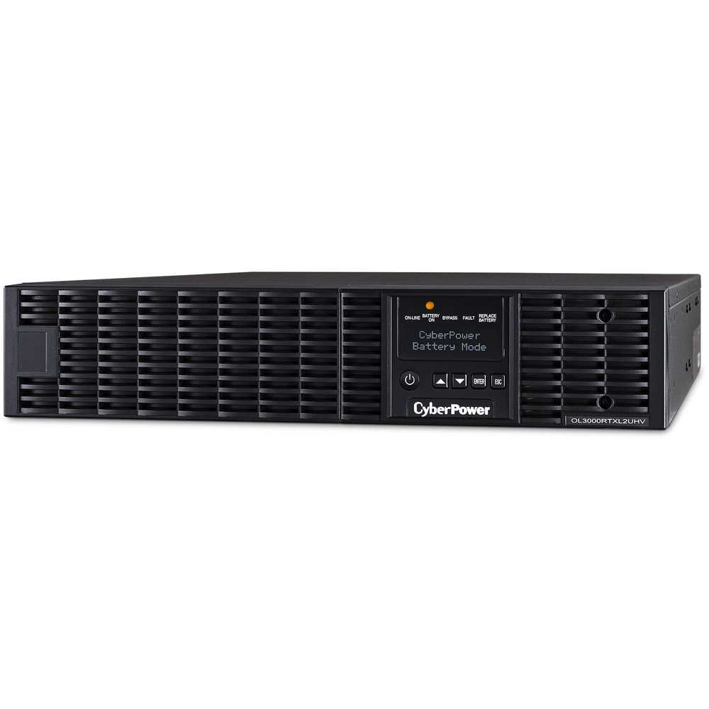 CyberPower OL3000RTXL2UHVN Smart App Online UPS Systems - 3000VA/2700W, 200 - 240 VAC, NEMA L6-20P, 2U, Rack / Tower, Sine Wave, 3 Outlets, LCD, PowerPanel® Business, $400000 CEG, 3YR Warranty