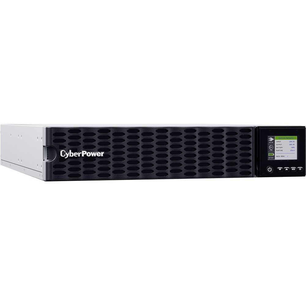 CyberPower OL5KRTHD Smart App Online UPS Systems - 5000VA/5000W, 200 - 240 VAC, Hardwire Terminal (NEMA L6-30P power cord included), 2U, Rack / Tower, Sine Wave, 4 Outlets, LCD, PowerPanel® Business, $300000 CEG, 3YR Warranty