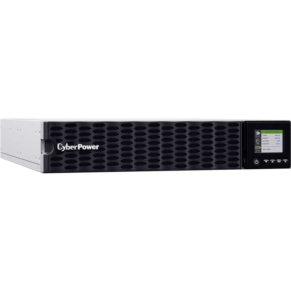 CyberPower OL6KRTHD Smart App Online UPS Systems - 6000VA/6000W, 200 - 240 VAC, Hardwire Terminal (NEMA L6-30P power cord included), 2U, Rack / Tower, Sine Wave, 4 Outlets, LCD, PowerPanel® Business, $300000 CEG, 3YR Warranty