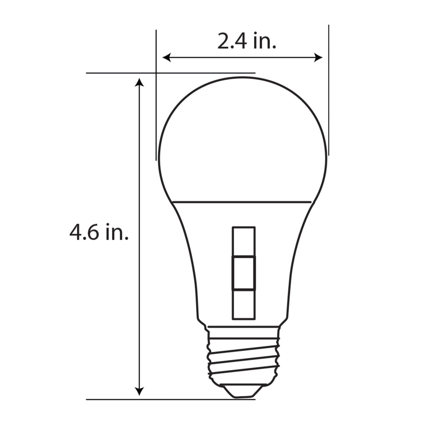 Feit Electric OM60/3CCTCA/MM/LEDI 8.8W (60W Replacement) Selectable White E26 Base Motion Sensor LED Bulb