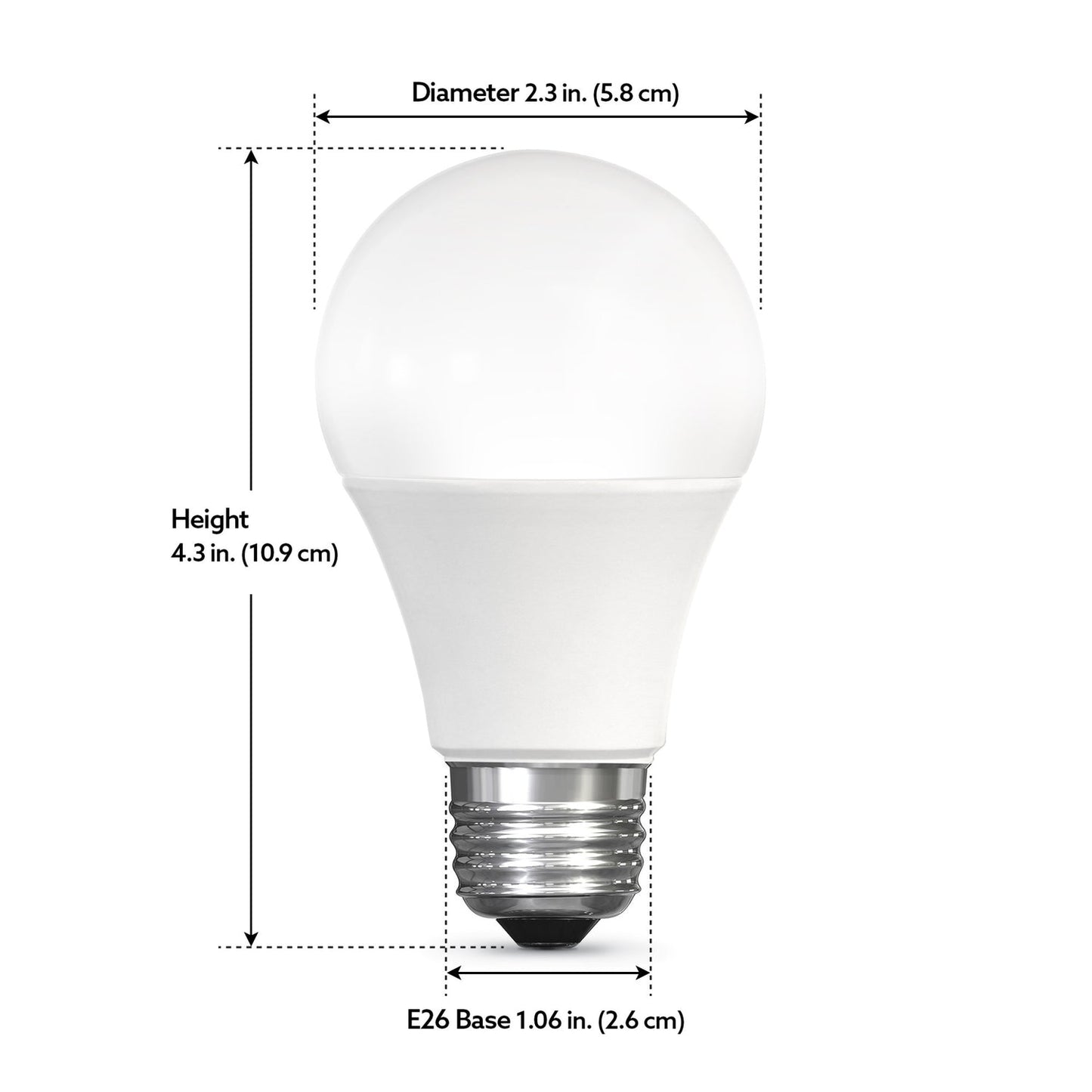 Feit Electric OM60/927CA/AG 9W (60W Replacement) Soft White (2700K) E26 Base A19 LED Alexa Google Smart Wi-Fi Bulb