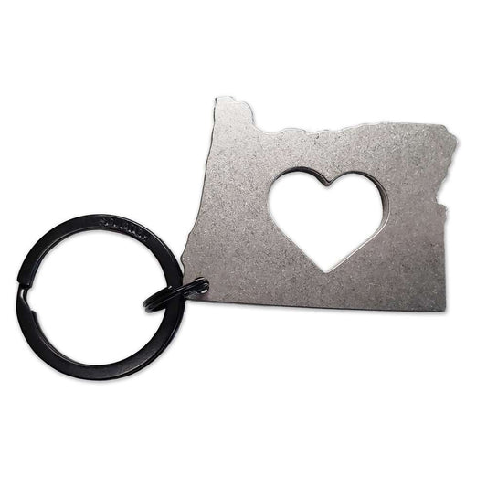 Paradise Clay PAR624 Oregon Heart - Keychain