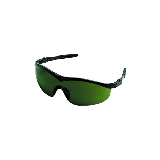 MCR SAFETY ST1130 Storm Black Frame Filter3.0 Green Lens Sft Glass