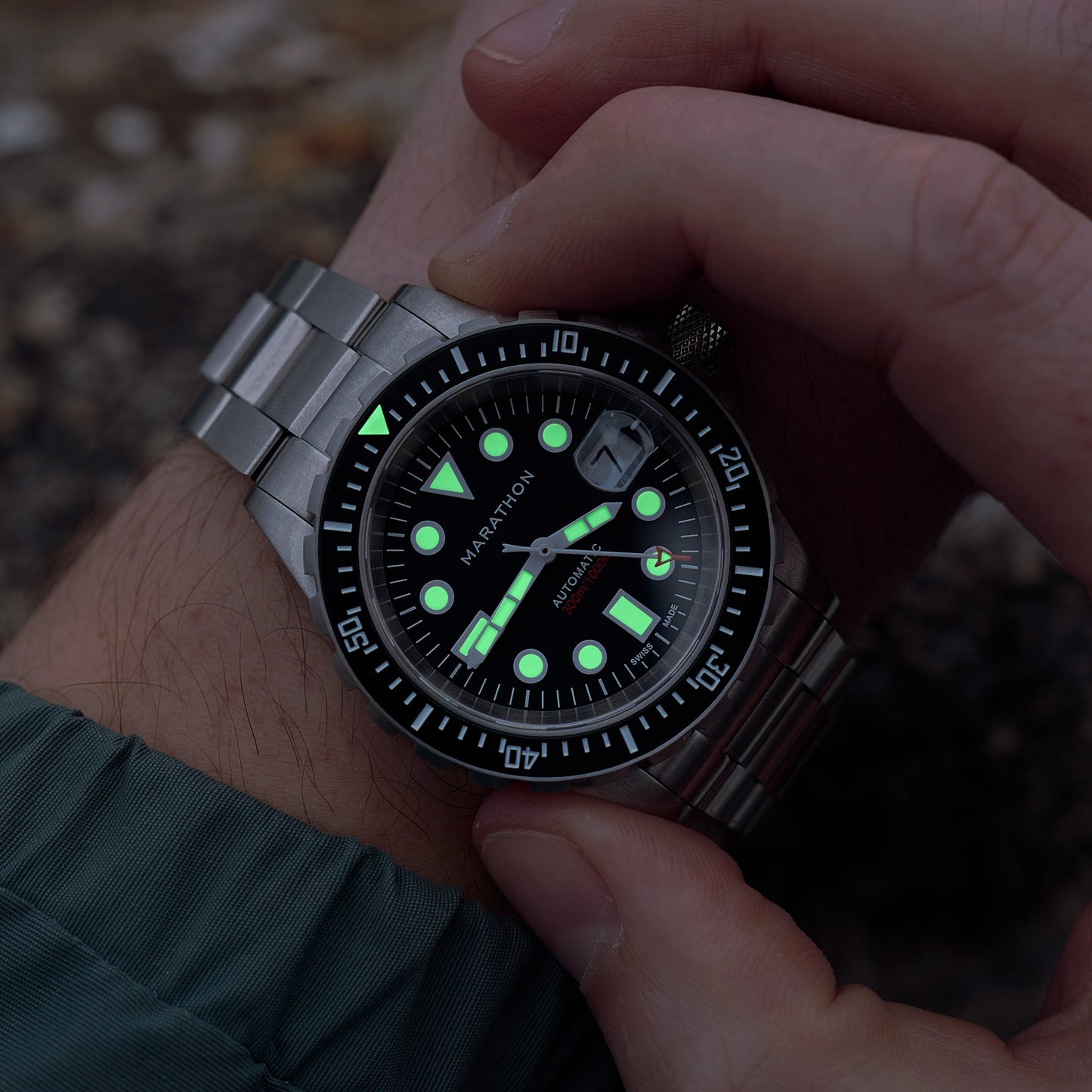 Marathon WW194006SS-2001 Diver'S Watch, Automatic, Osar, Type I, SS, Col: Ss/Ssmam Steel