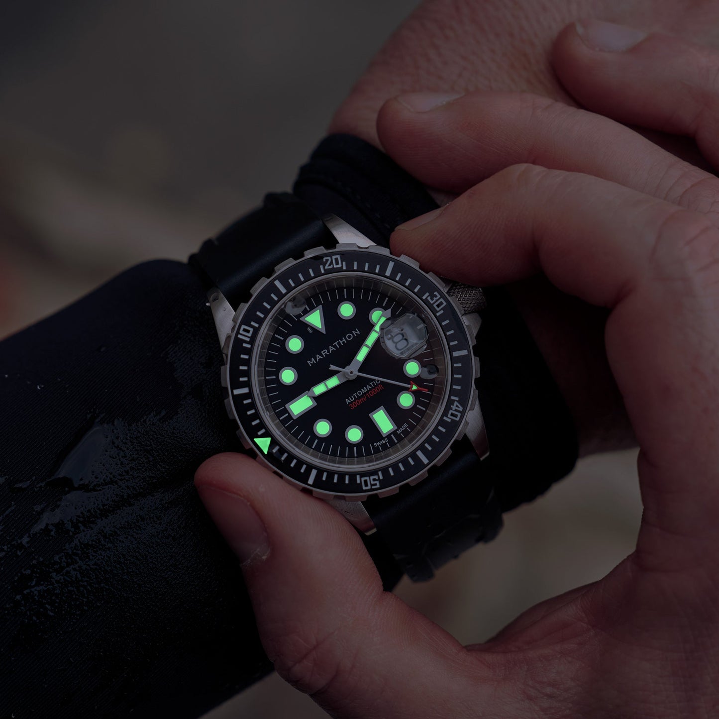 Marathon WW194006SS-2030 Diver'S Watch, Automatic, Osar, Type I, 41Mm, SS, Colour: Ss/Bkss 3Pc Rubber