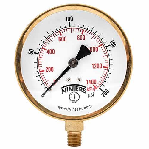 Winters Instruments P1S492 P1S 100 Series Pressure Gauge