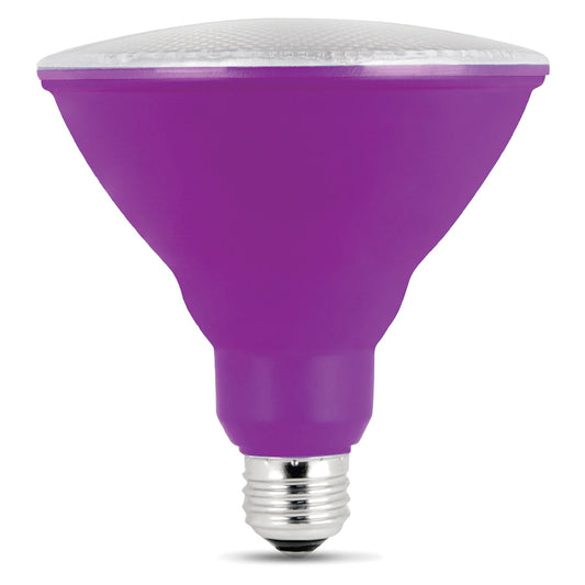 Feit Electric PAR38/P/10KLED/BX Purple PAR38 Non-Dimmable LED Reflector Light Bulb