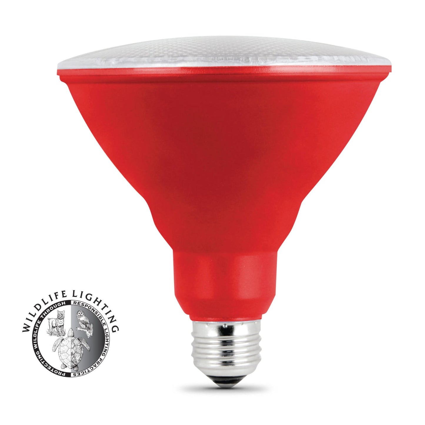 Feit Electric PAR38/R/10KLED/BX Red PAR38 Non-Dimmable LED Reflector Light Bulb