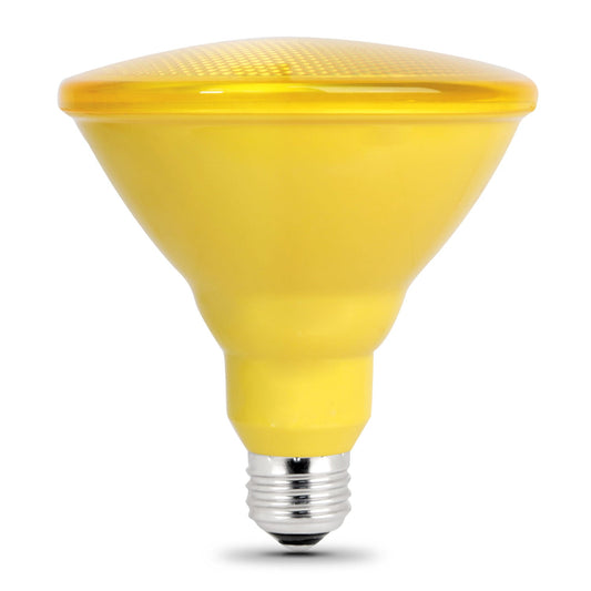 Feit Electric PAR38/Y/10KLED/BX Yellow PAR38 Non-Dimmable LED Reflector Light Bulb