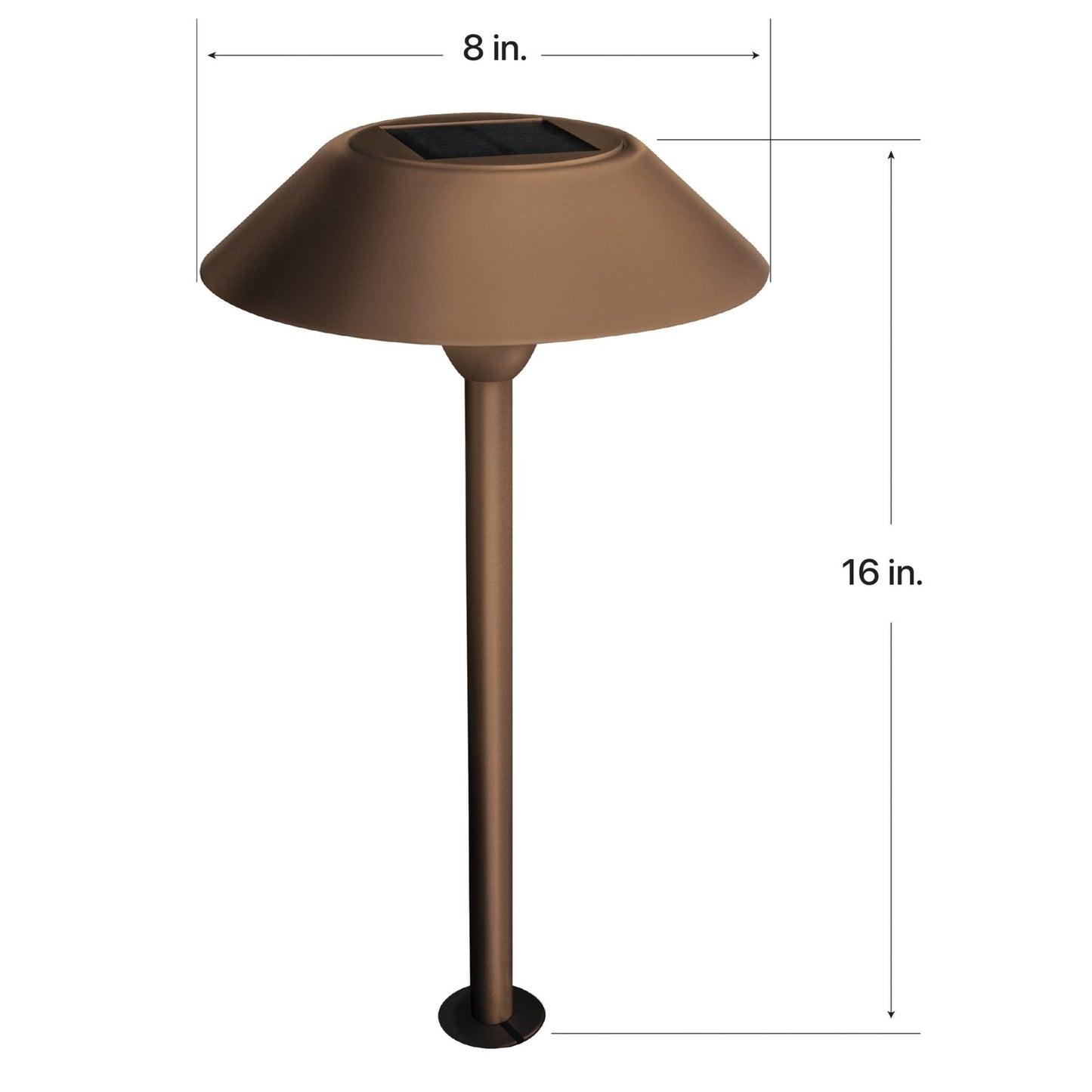 Feit Electric PATH/SYNC/SOL/BZ/RP 12 in. OneSync Landscape Bronze Solar Pathway Light