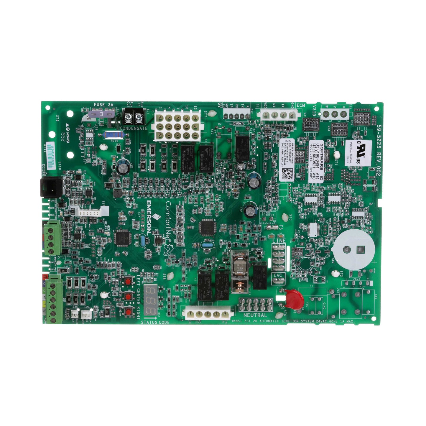 Goodman-Amana PCBKF107S Printed Circuit Board, Furnace Control