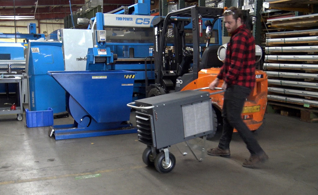 King Electric PCKW4825-3 Pckw Portable Wheeled Unit Heater 25Kw 480V 3-Ph