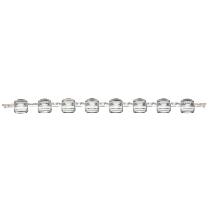 Globe Scientific PCR-02S-12 0.2mL 12-Strip Tubes No Caps Natural