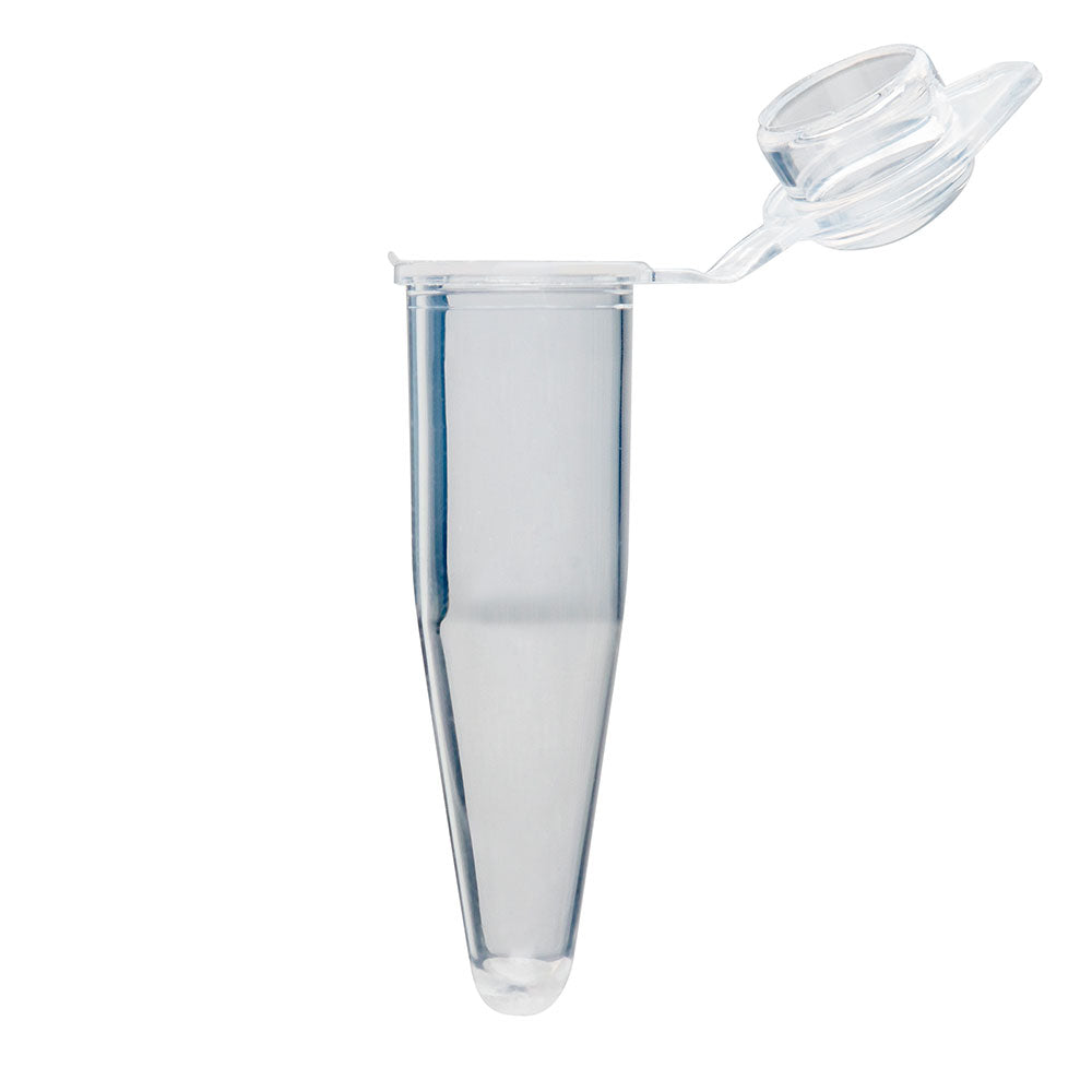 Globe Scientific PCR-05D 0.5mL Individual PCR Tube with Dome Cap Natural