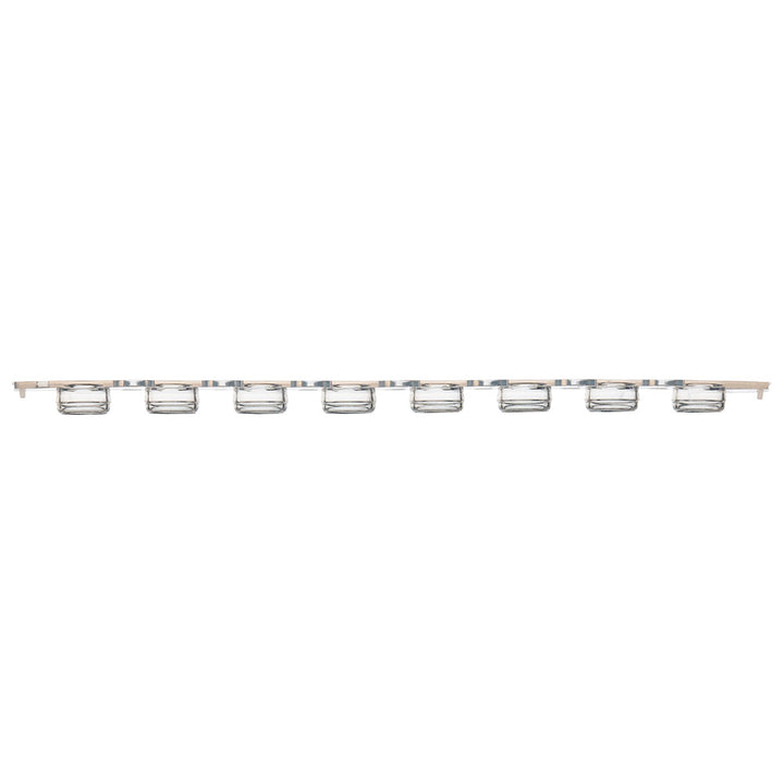Globe Scientific PCR-DL-02FW DiamondLink 0.2mL 8-Strip Tubes with Individually-Attached Flat Caps White